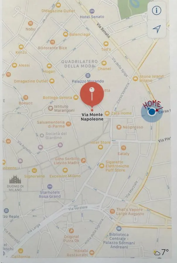 Montenapoleone Luxury Flat Apartment Milan